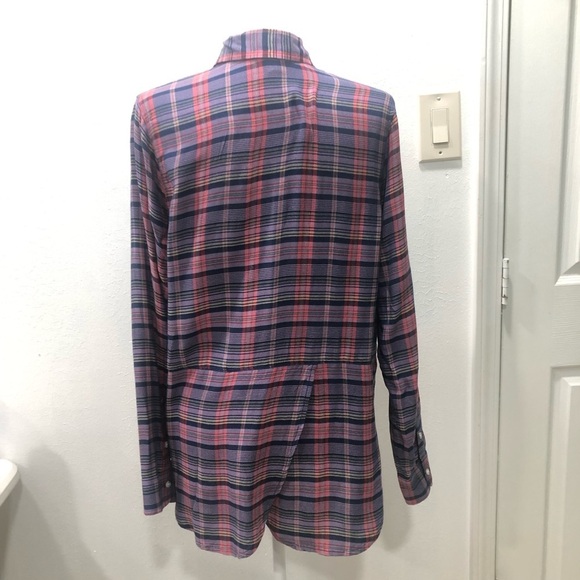 Lucky Brand plaid woman blouse size Medium - Picture 2 of 6